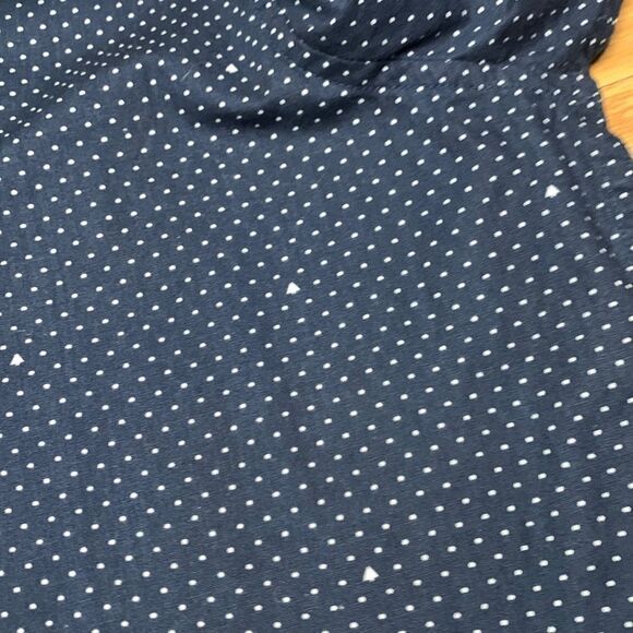 Original Penguin Navy Blue Button up collared shirt with dots and arrows XL - Picture 6 of 8